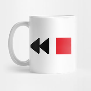 Play, pause, rewind Mug